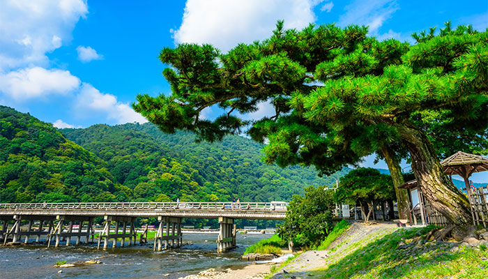 京都 嵐山 渡月橋
