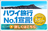 ハワイ旅行No.1宣言!H.I.S.は「ハワイに本気です!」2+5のポイントをチェック ハワイ旅行No.1宣言!H.I.S.は「ハワイに本気です!」2+5のポイントをチェック
