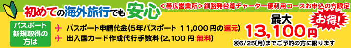 はじめての海外旅行でも安心!