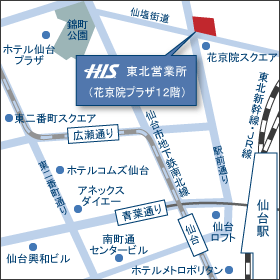 東北営業所マップ