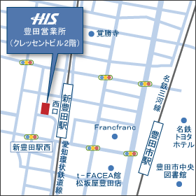 豊田営業所マップ