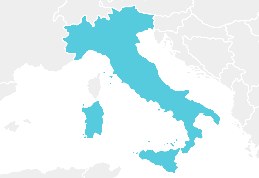 イタリアのマップ