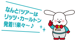 なんとツアーはリッツ・カールトン発着！楽々！