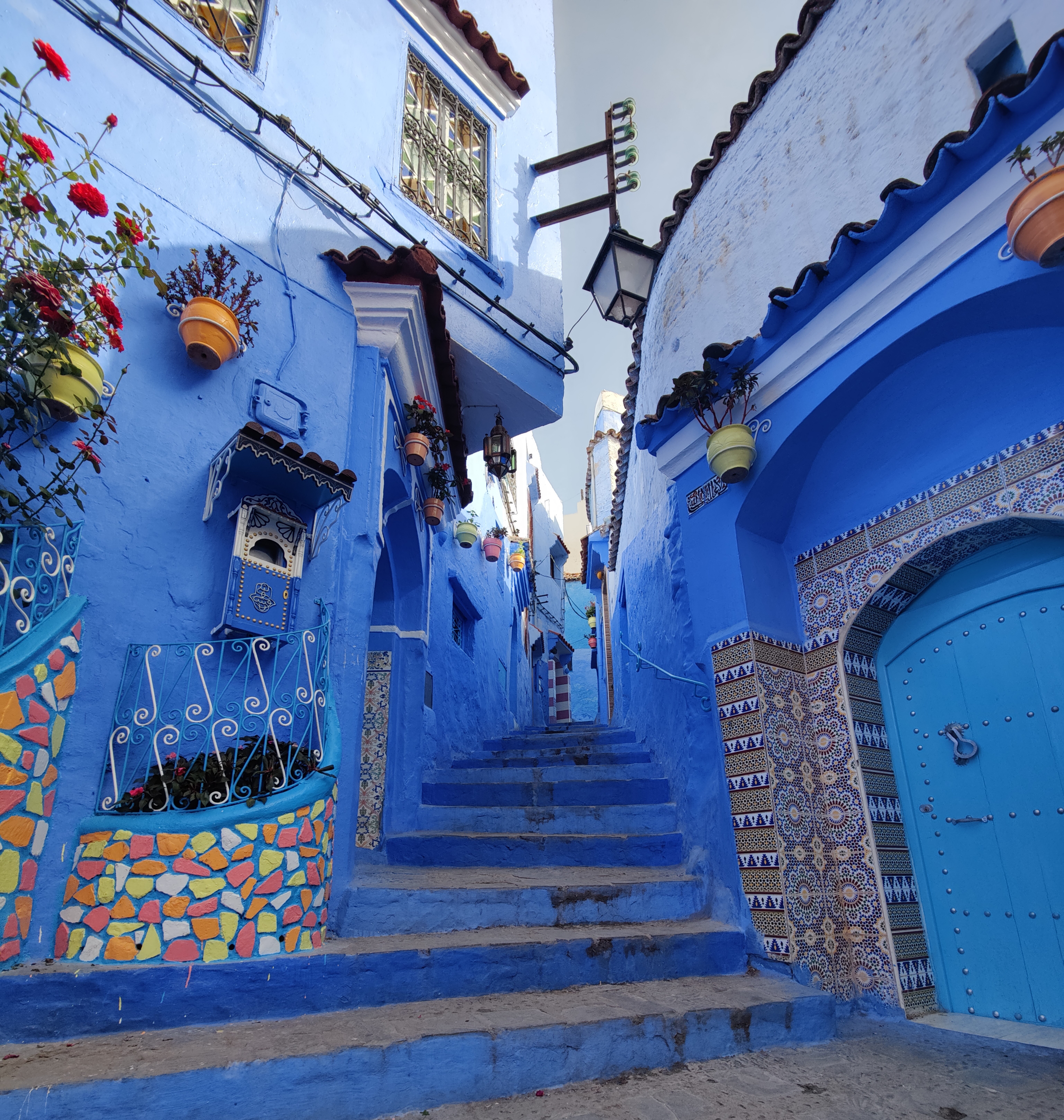 シャウエンの青い街並み