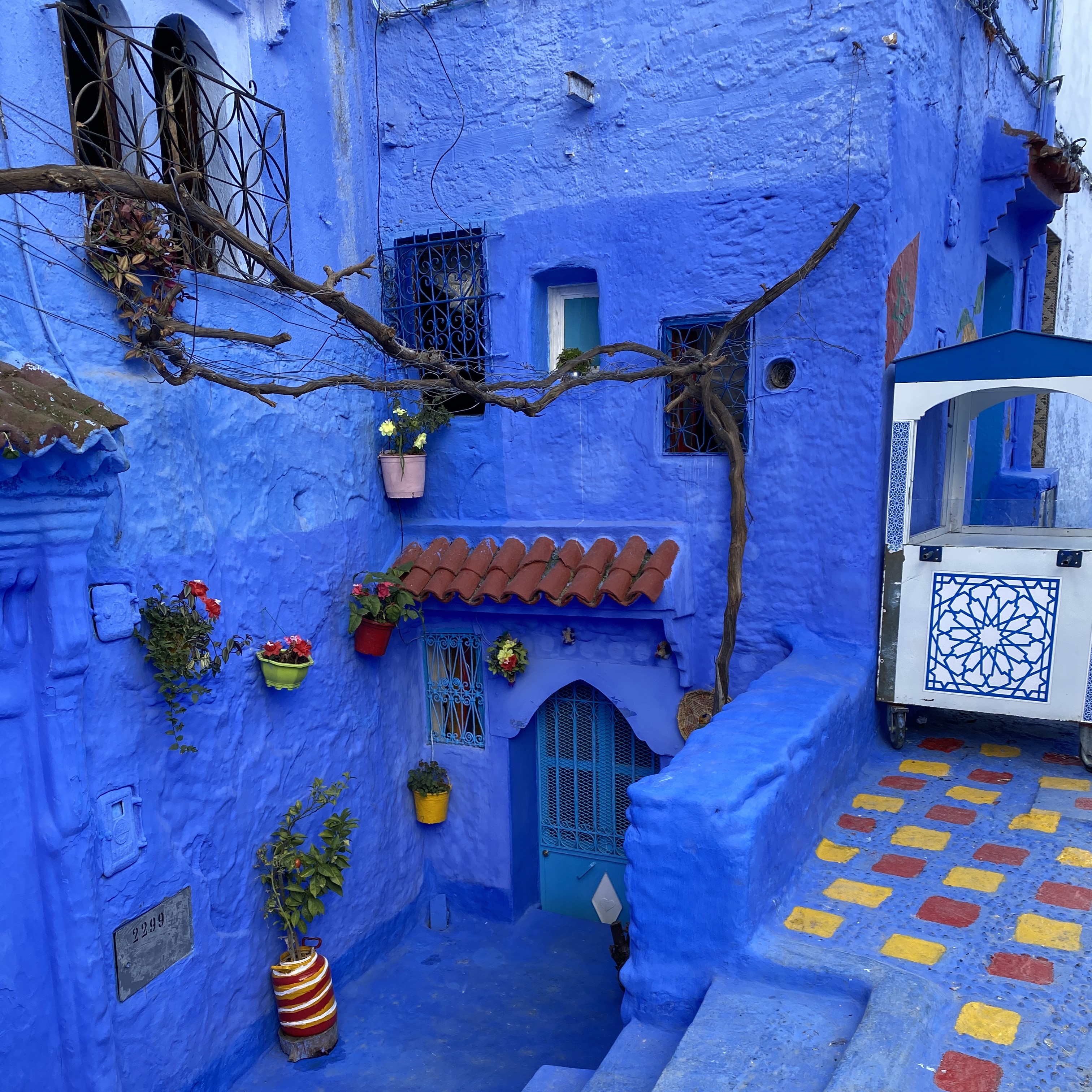 シャウエンの青い街並み