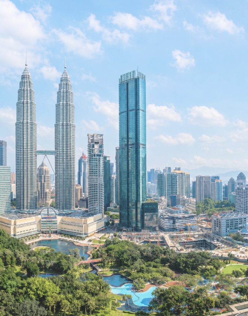 マレーシアの都市風景
