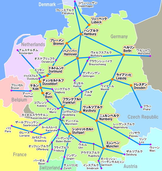 図 路線 ヨーロッパ 鉄道
