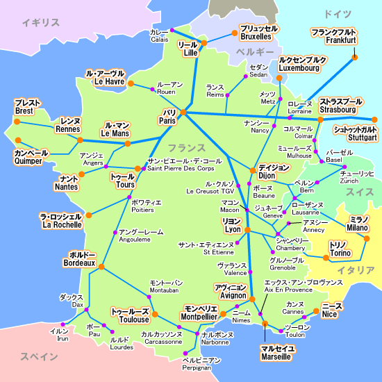 ヨーロッパ 鉄道 路線 図