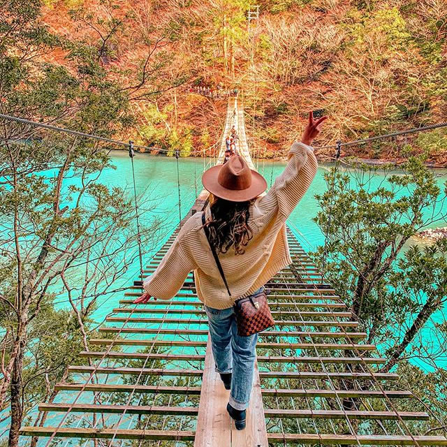 静岡県　寸又峡 夢の吊り橋