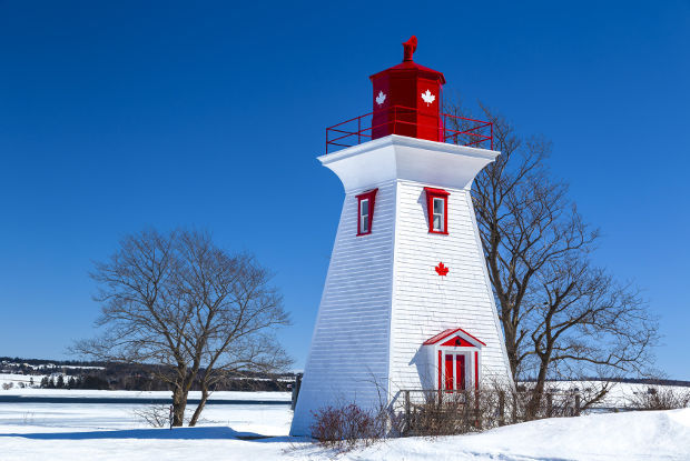 Prince Edward Island lighthouse in Victoria by the Sea, PEI.