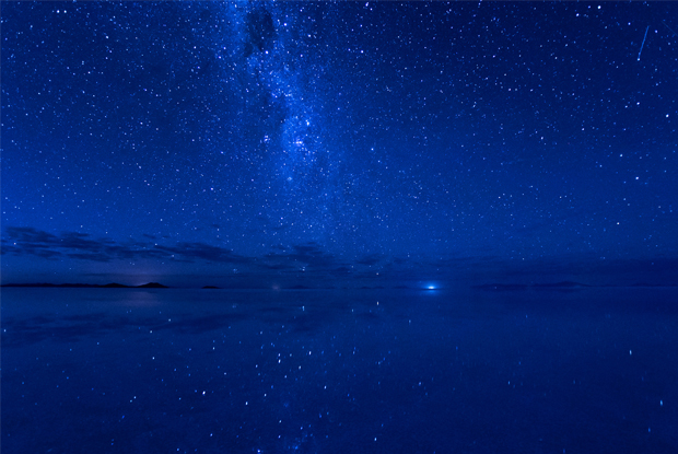 夜のウユニ塩湖