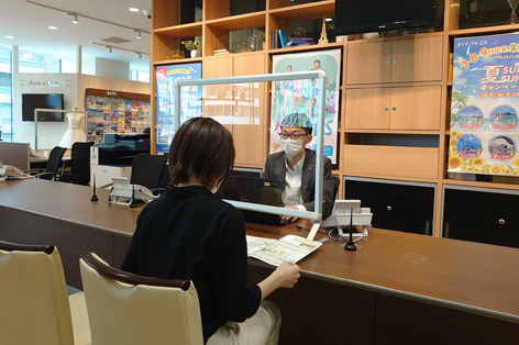 飛沫感染防止パネルの設置