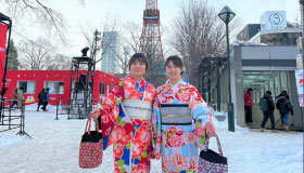 Kimono Rental and Strolling around Sapporo