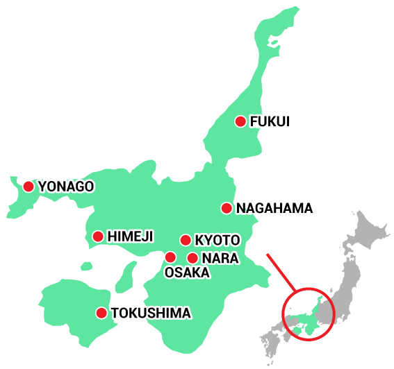 Kansai map