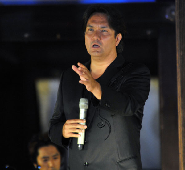 The outdoor opera performance by digital direction at Nakagusuku Castle Ruins