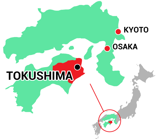 Tokushima map