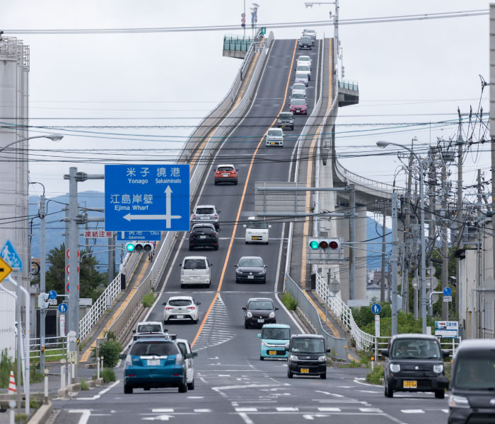 Eshima Bridge - sticky slope