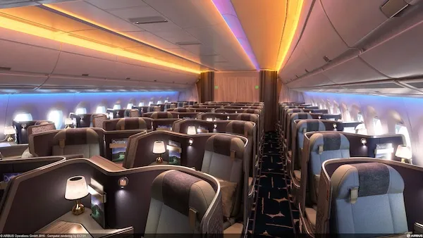 A350ビジネスクラスシート(イメージ)