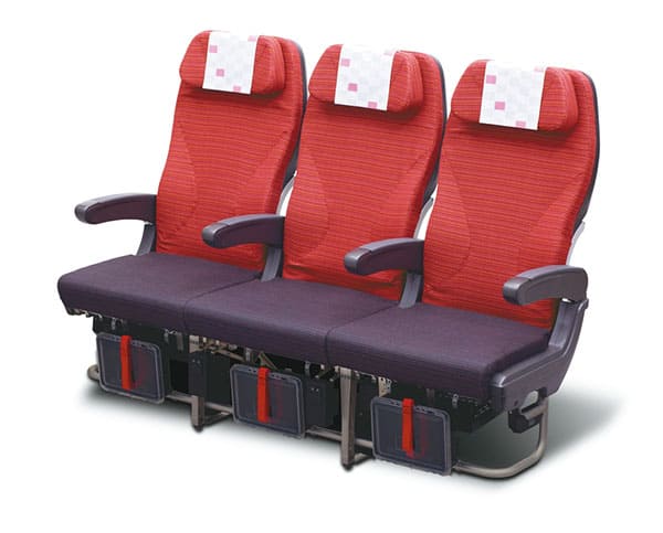 エコノミークラスシート一例（A350-1000）
