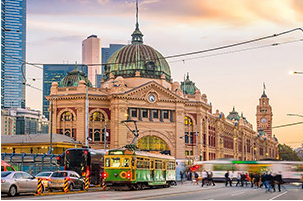 メルボルンのシンボル「フリンダース・ストリート駅」