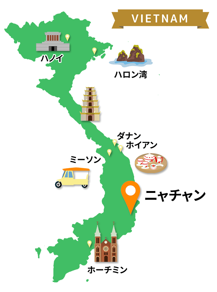 ベトナム全体マップ