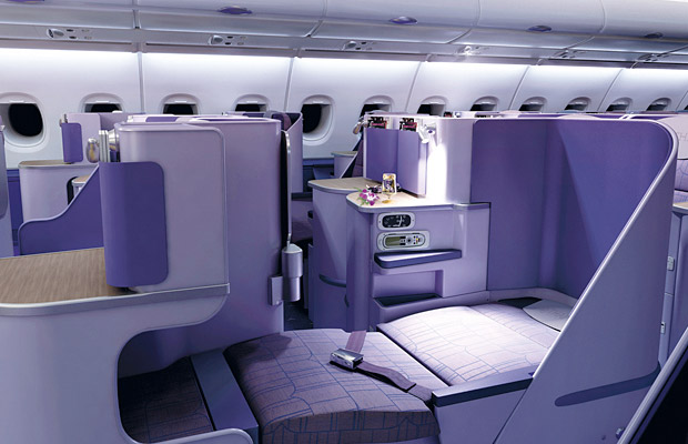 タイ国際航空ビジネスクラス シート一例