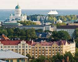 ヘルシンキの街並み