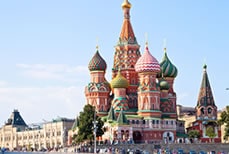 赤の広場（聖ワシーリー聖堂）