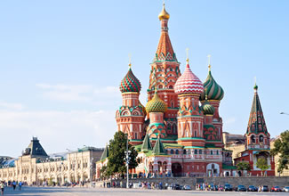 赤の広場（聖ワシーリー聖堂）