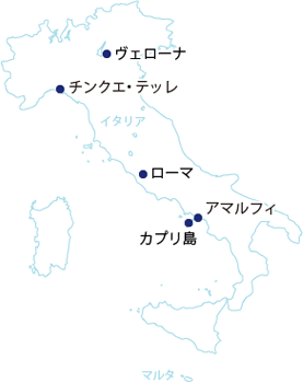 イタリア・マルタ地図
