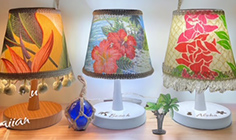 ハワイアンランプシェード作り