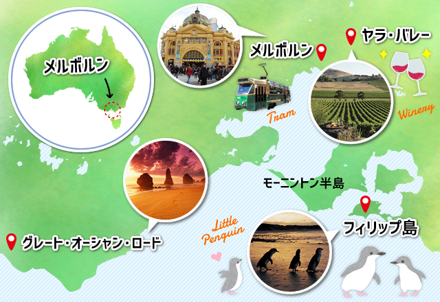 メルボルン地図