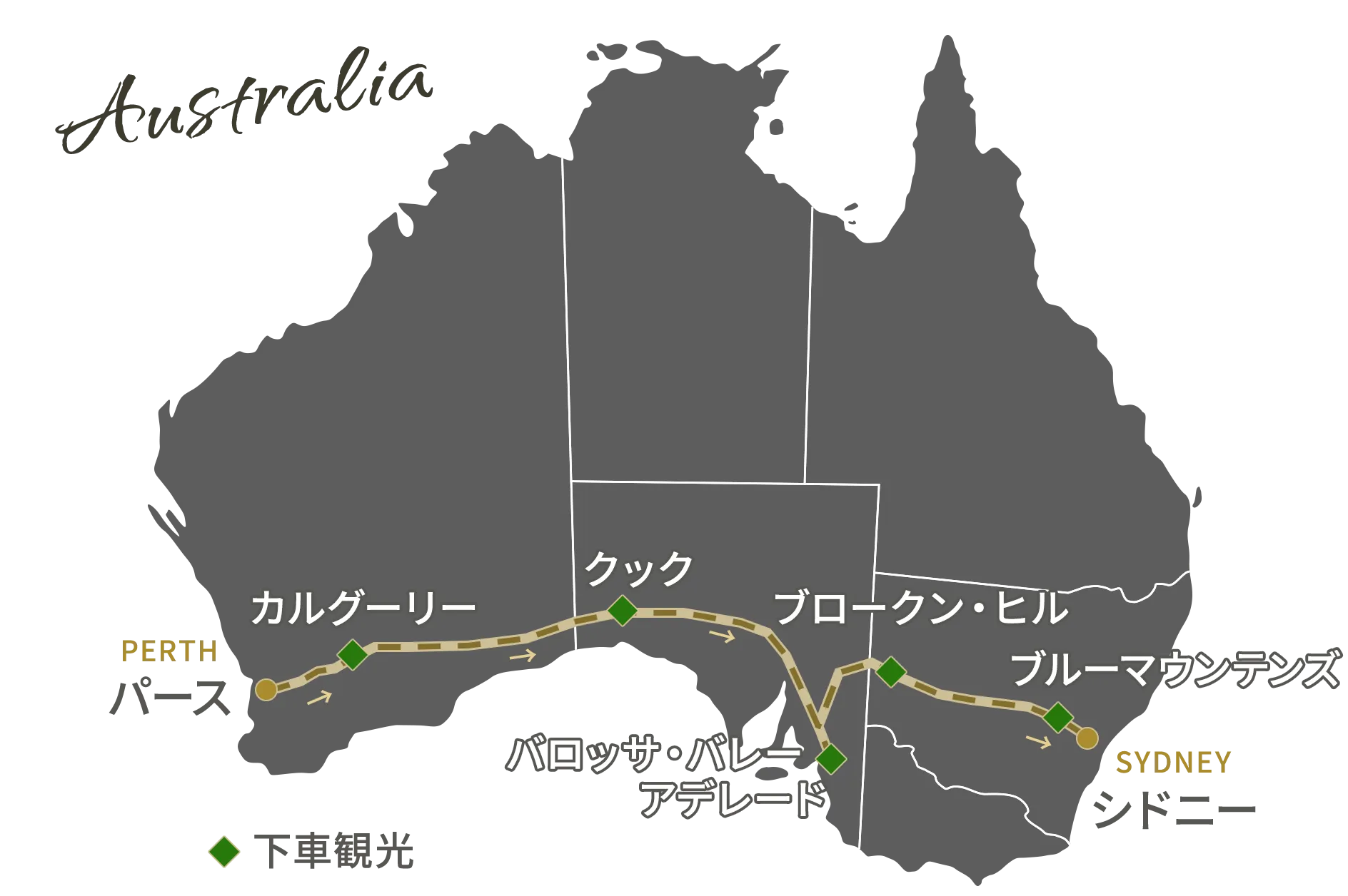 HOゲージ　インディアンパシフィック号　オーストリア インディアンパシフィック - Wikipedia