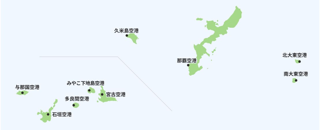 沖縄エリア空港マップ