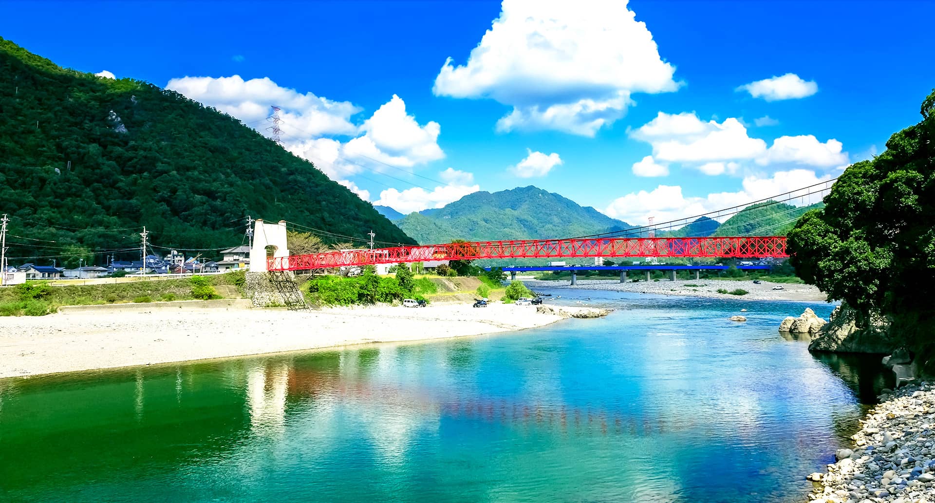 長良川と美濃橋