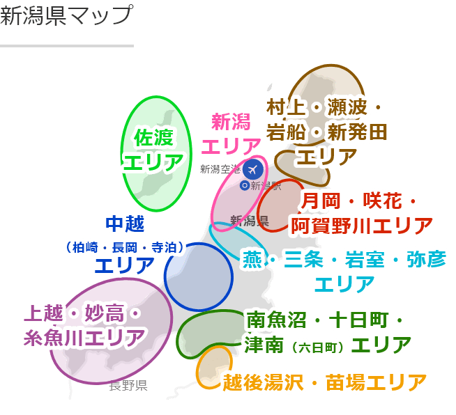 新潟の地図