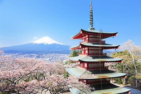 新倉山浅間公園（富士吉田市）