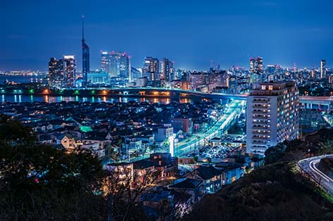 福岡市街の夜景