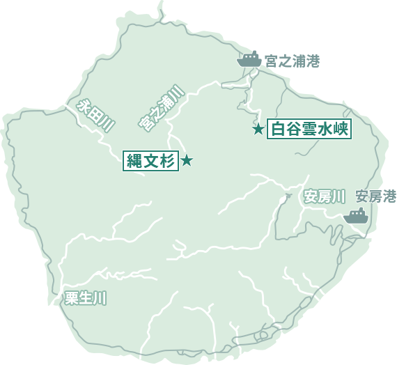 屋久島MAP（イメージ）