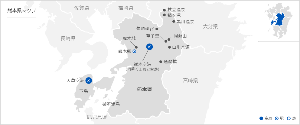 熊本の地図