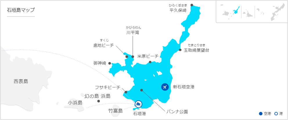 石垣島の地図