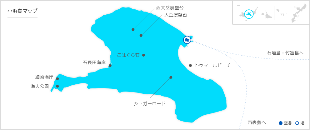小浜島の地図