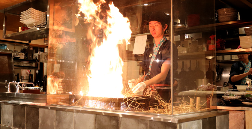 藁焼き（イメージ） 