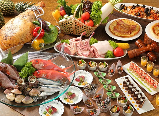 夕食ビュッフェ（イメージ）