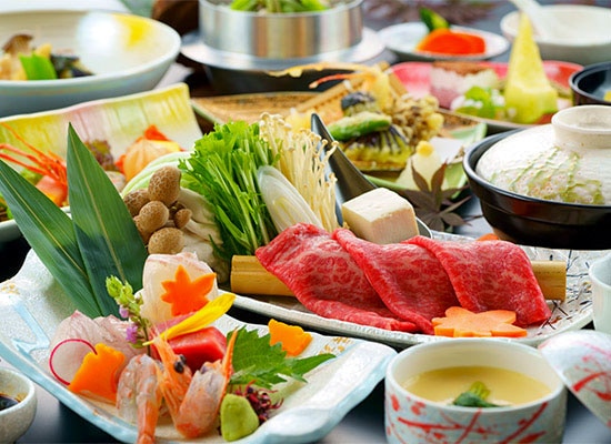 夕食_おおいた和牛すき焼き付き和会席（イメージ）