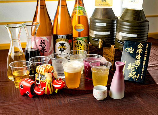 夕食時アルコール飲み放題（イメージ）