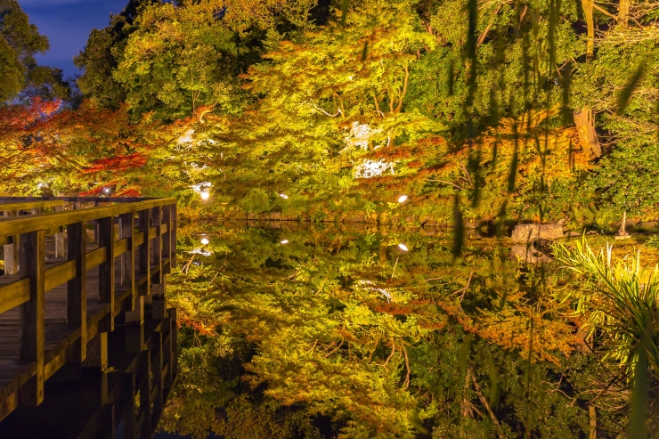 徳川園の紅葉