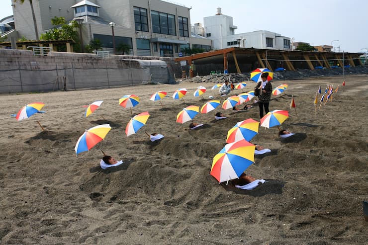 指宿砂むし温泉④　提供：指宿市観光課