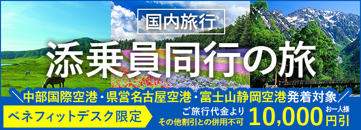 国内添乗員同行割引