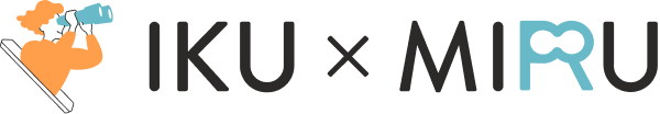 IKU×MIRU ロゴ